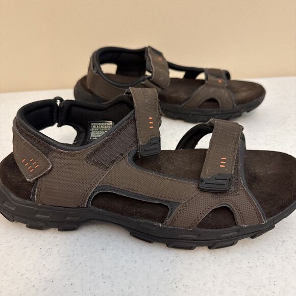 Skechers Relaxed Fit Memory Foam 360 Sandals Brown Men’s Size 10 SN 64487 - Picture 2 of 15